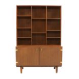 A teak wall cabinet,