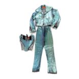 A Vivienne Westwood three-piece lustre denim suit,