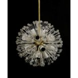 An Austrian Rupert Nikoll 'Dandelion' or Sputnik chandelier,