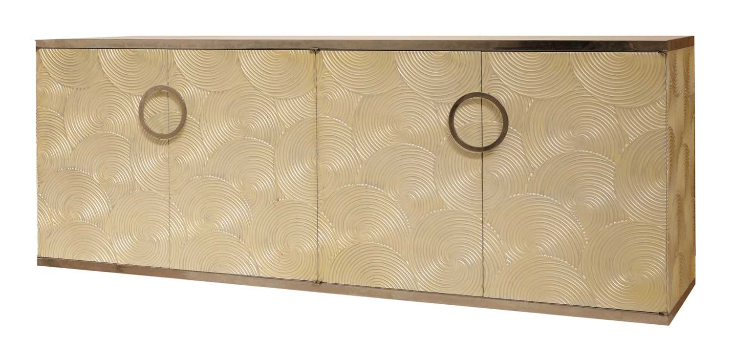 A contemporary sideboard,