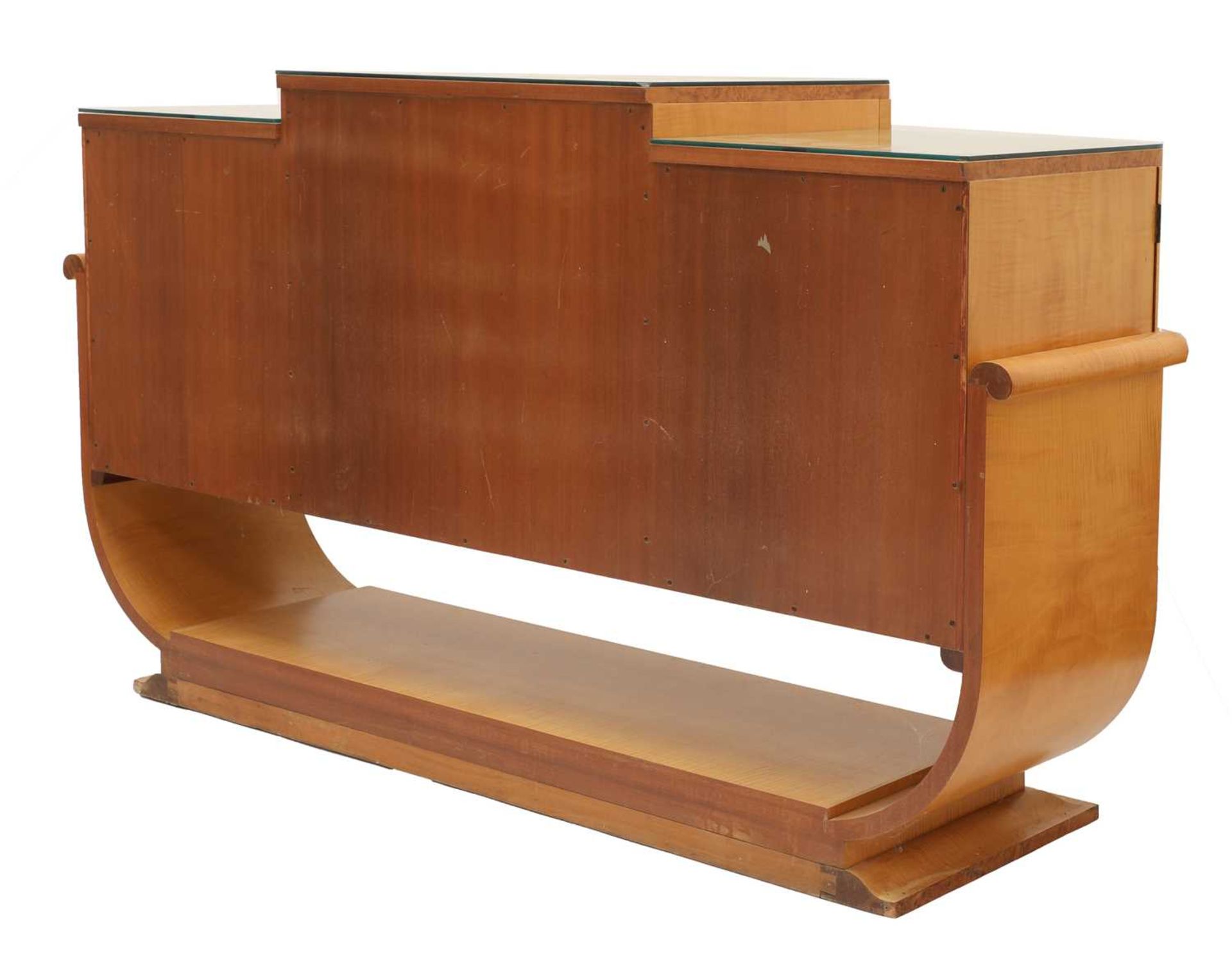An Art Deco burr maple sideboard, - Image 3 of 4