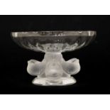 A Lalique 'Nogent' pedestal bowl,