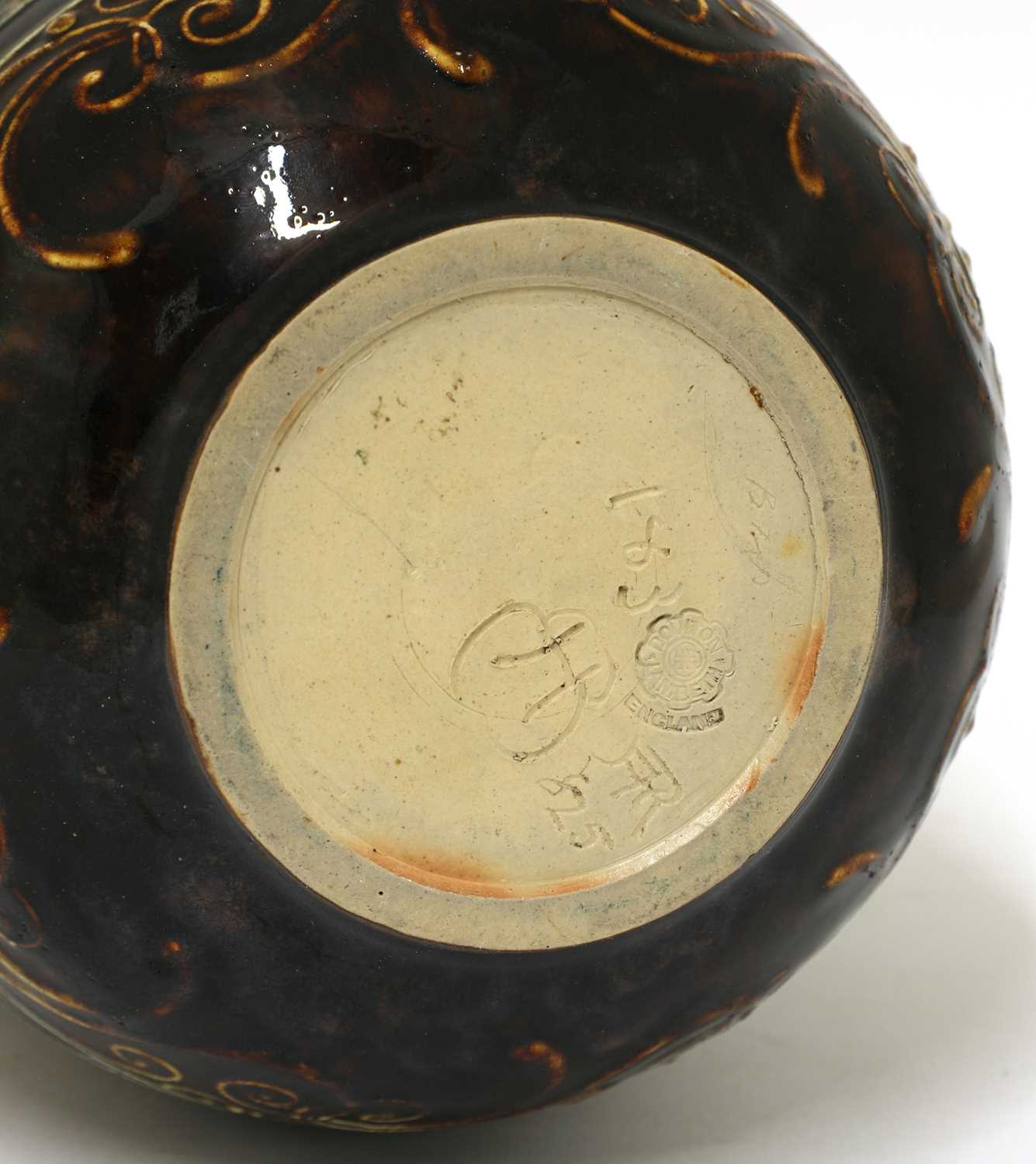 A Doulton Lambeth stoneware vase, - Image 4 of 4