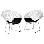 A pair of 'Diamond' armchairs,