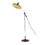 A mid-century teak cantilever floor lamp,