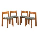 A set of four 'Maria' oak dining chairs,
