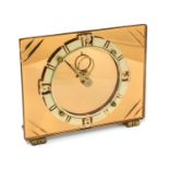 An Art Deco table clock,