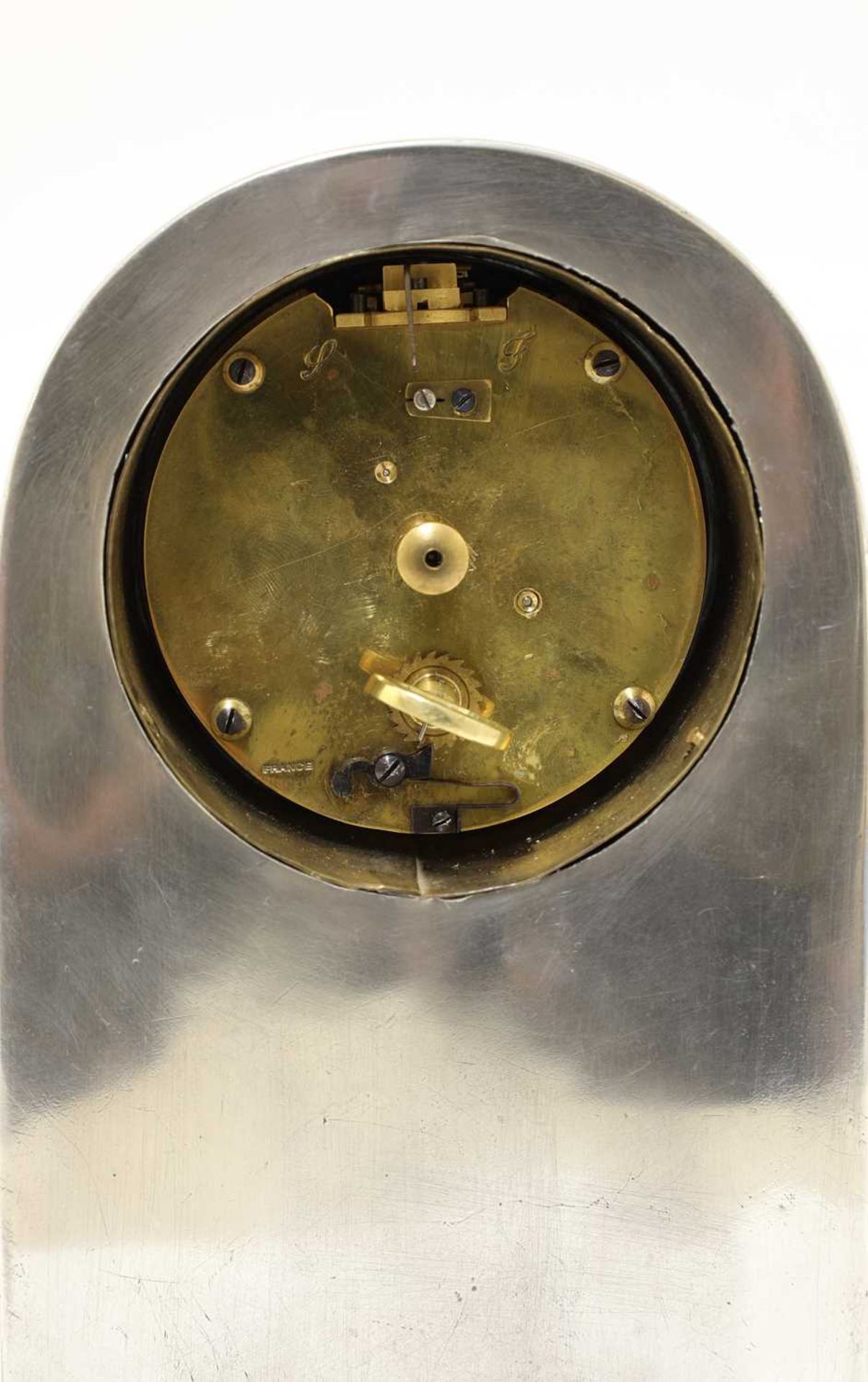 A Liberty Tudric pewter mantel clock, - Image 4 of 5