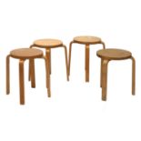 Four 'Model 60' stacking stools,