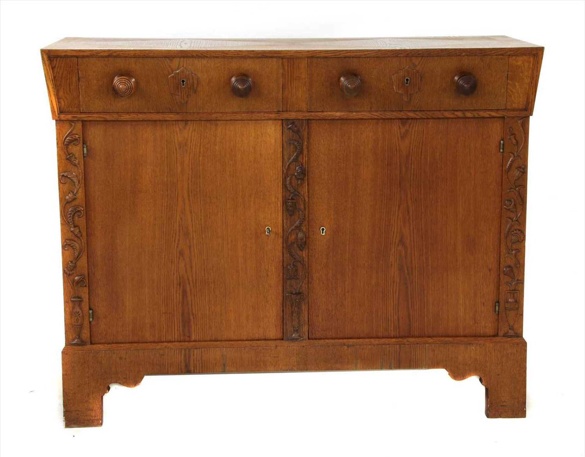 A Viennese oak sideboard,