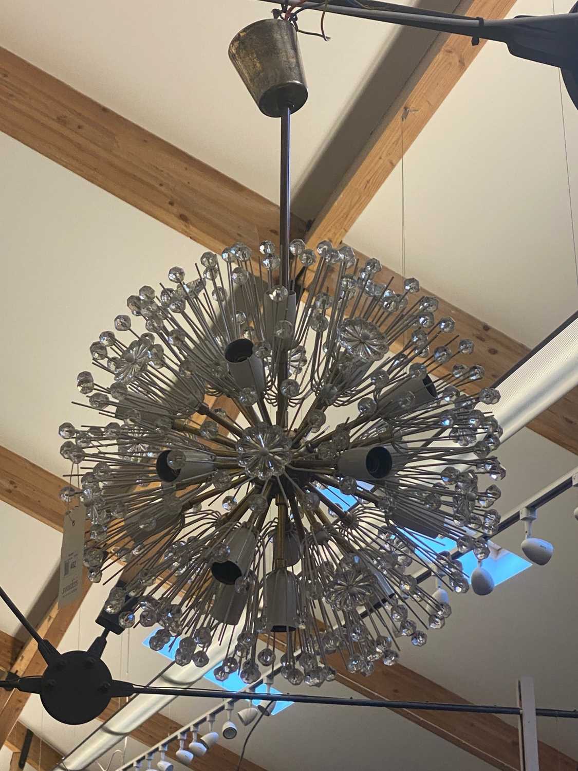 An Austrian Rupert Nikoll 'Dandelion' or Sputnik chandelier, - Image 4 of 4