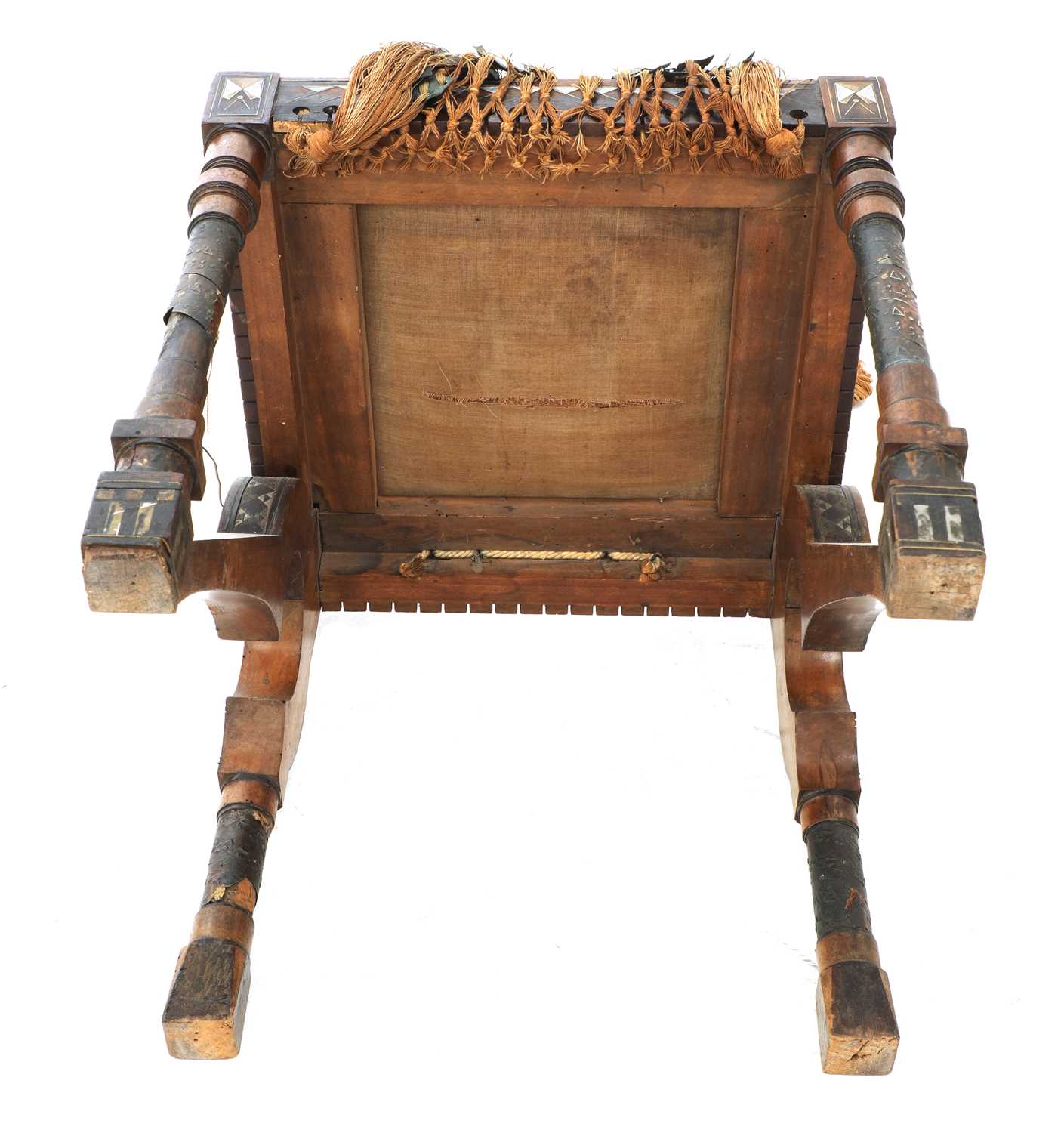 A walnut and copper side chair, - Image 19 of 20