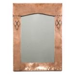 A Liberty Arts and Crafts copper wall mirror,