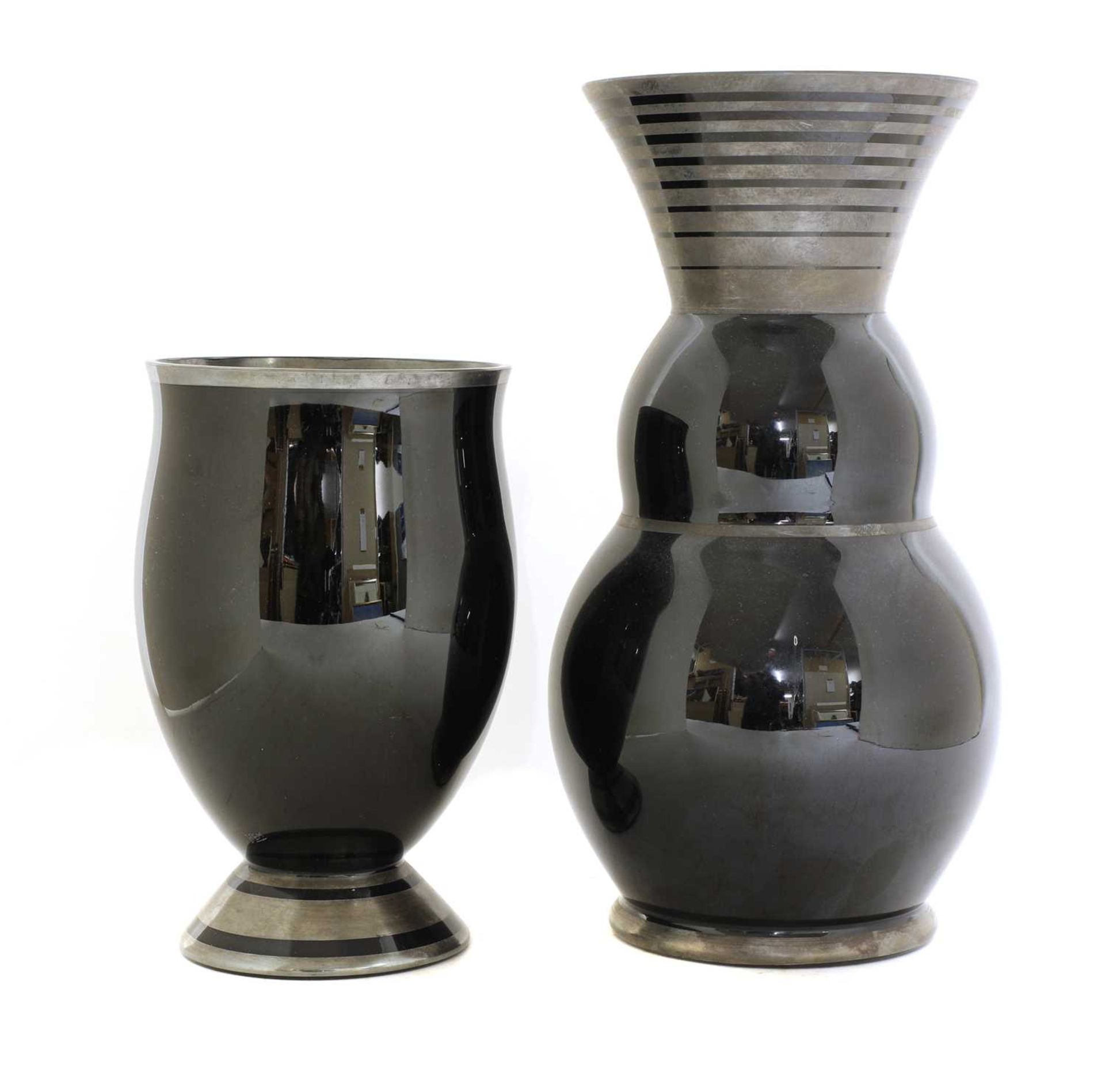 Two Art Deco glass vases, - Image 2 of 3