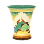 A Clarice Cliff 'Secrets' vase,