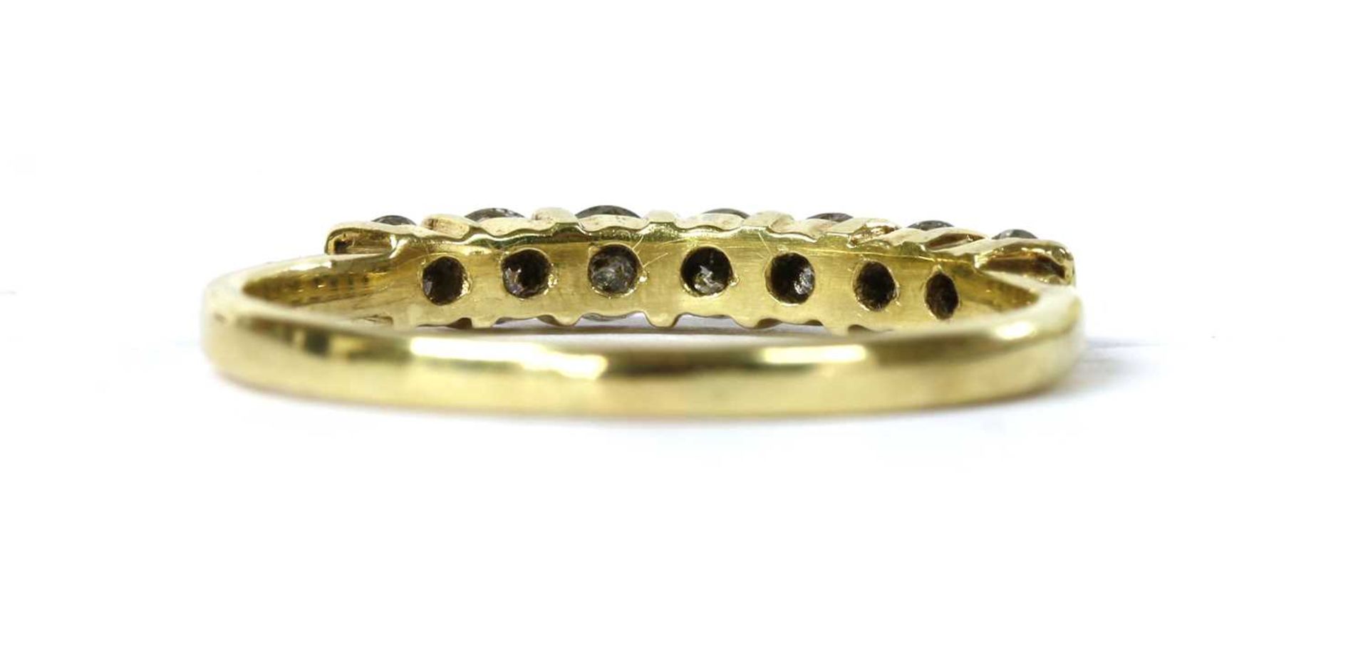 An 18ct gold diamond half eternity ring, - Image 3 of 3