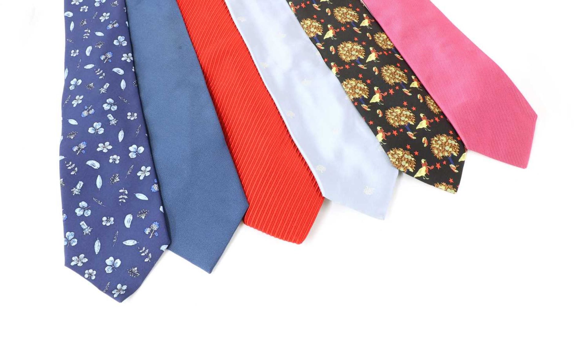 A collection of eleven ties,