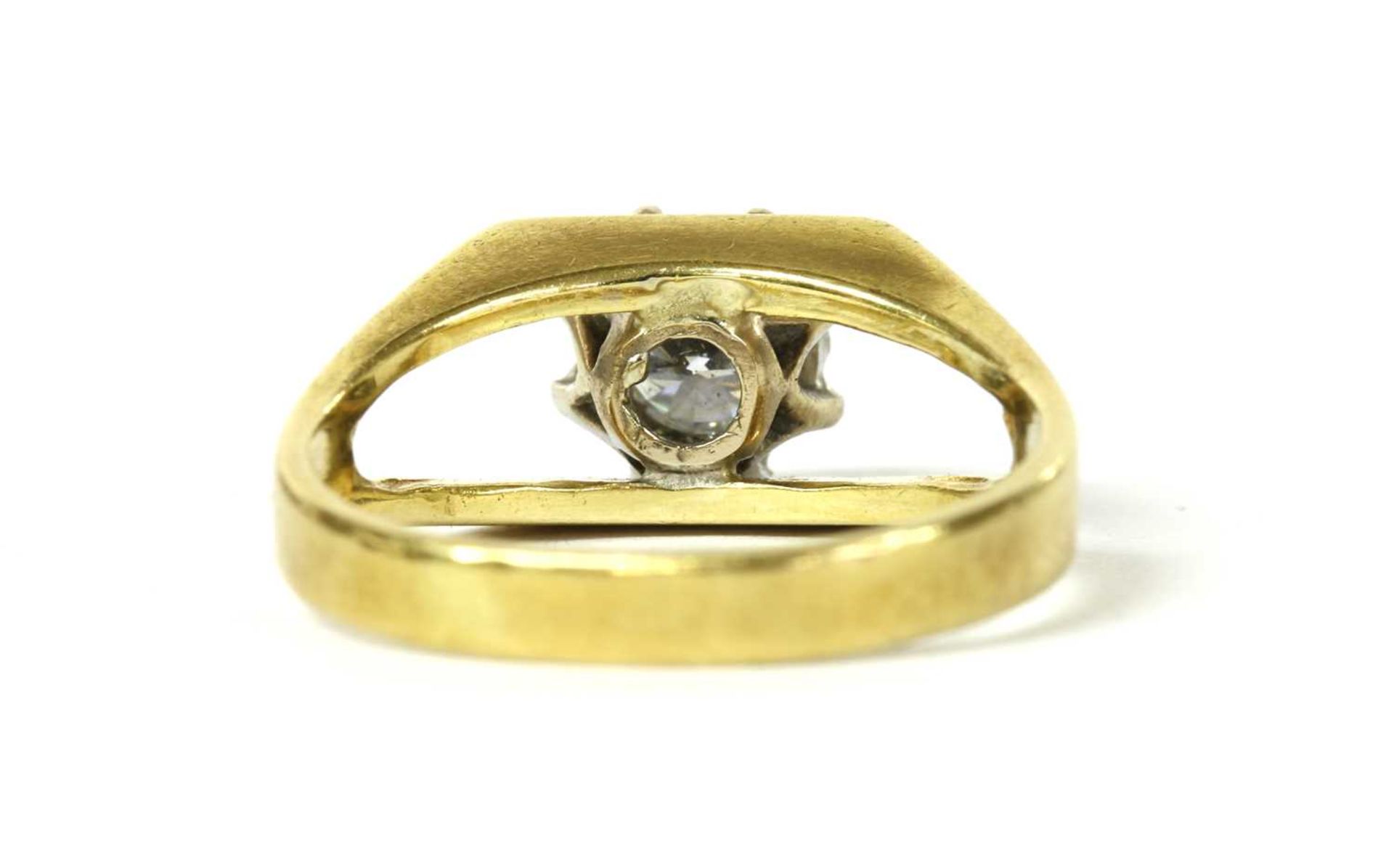 An 18ct gold single stone diamond ring, - Image 3 of 3