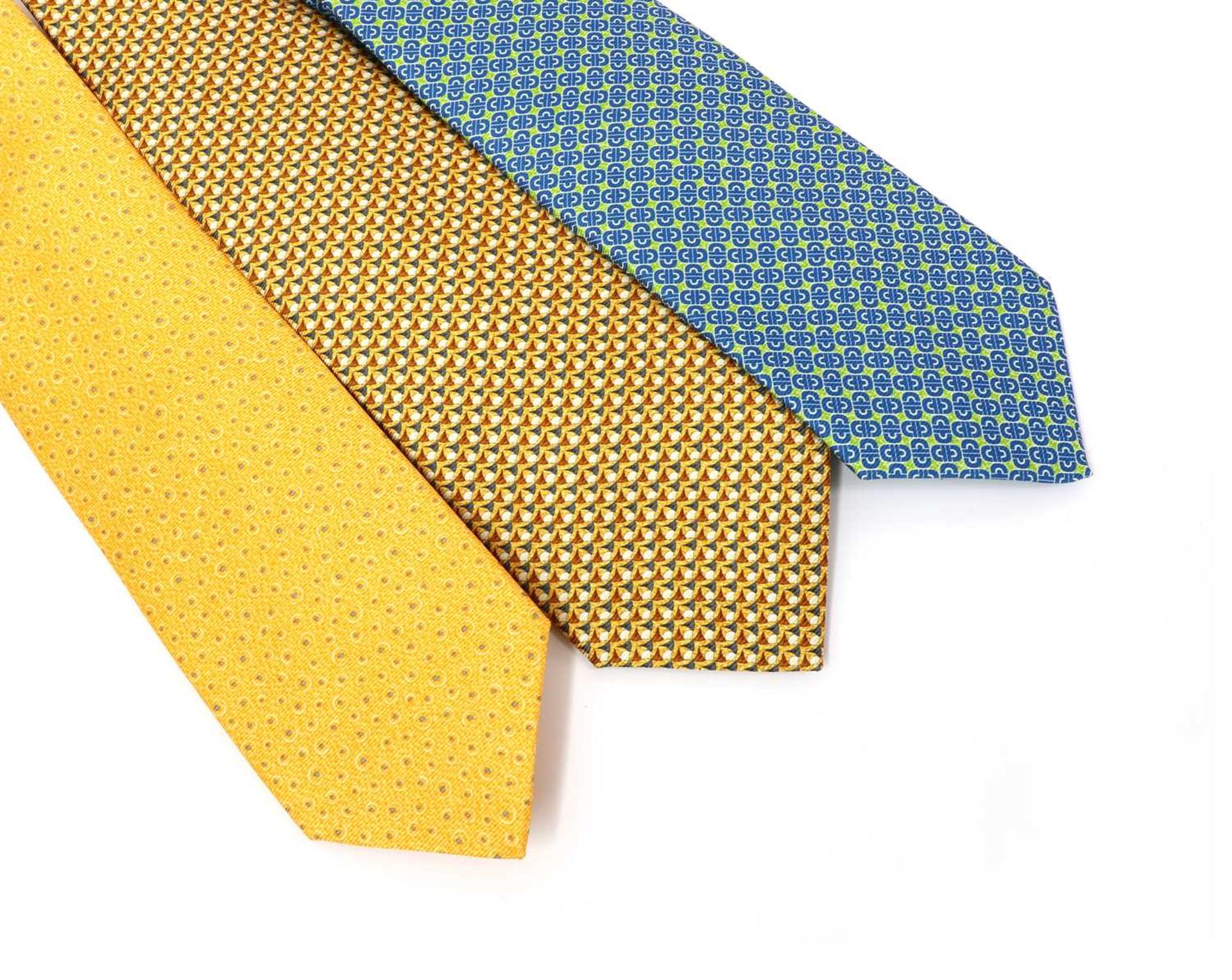 Three Bvlgari ties,