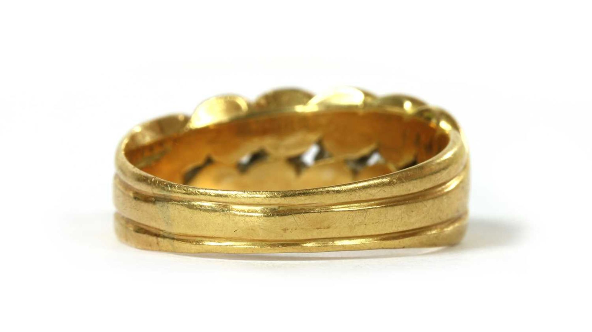 An 18ct gold keeper ring, - Image 3 of 3