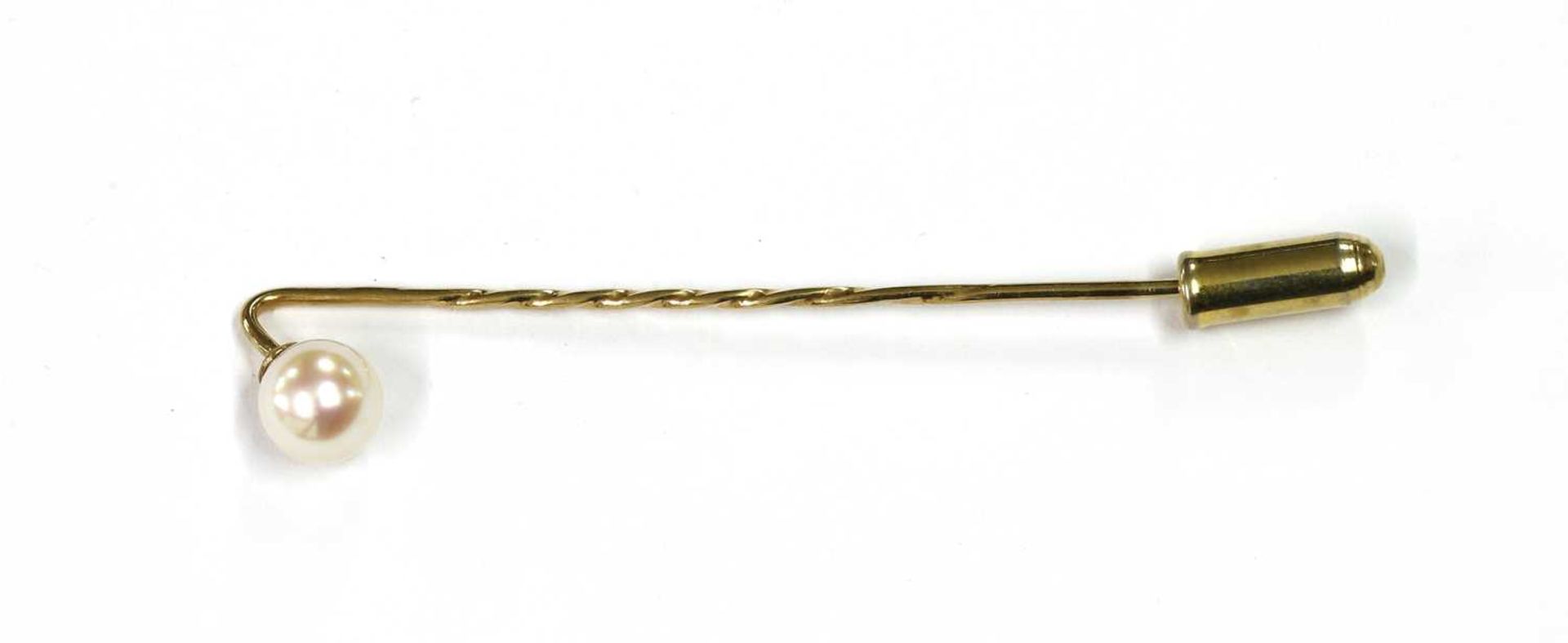 Five gold stick pins, - Image 2 of 3