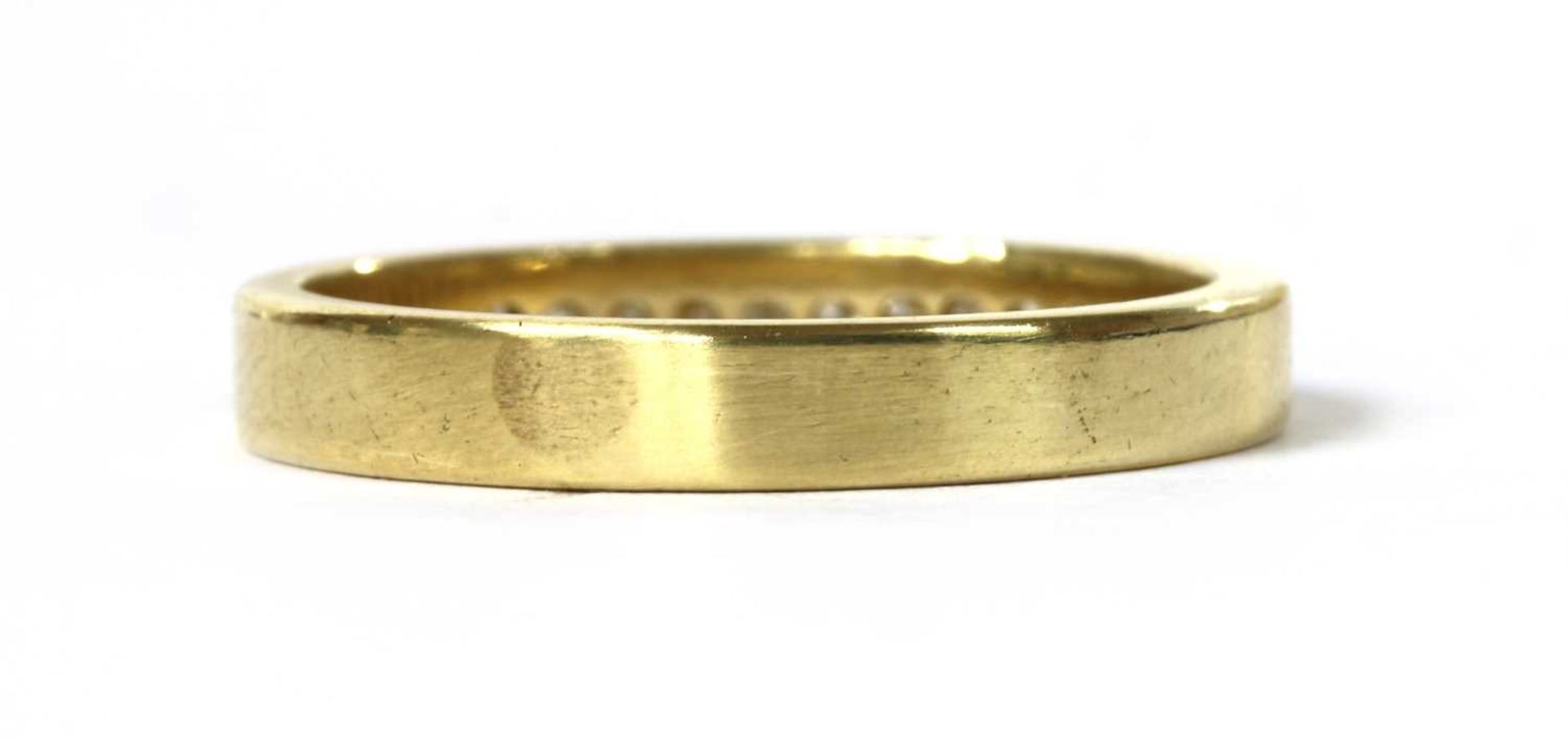 A gold diamond band ring, - Image 3 of 3