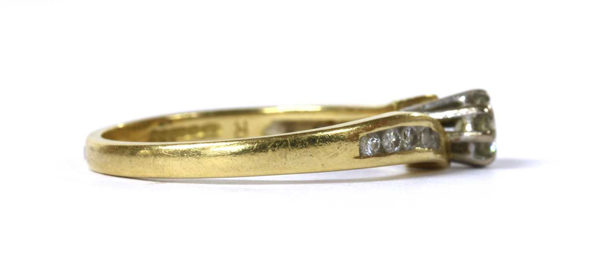 An 18ct gold diamond ring, - Image 2 of 3