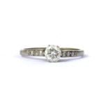 A single stone diamond ring,