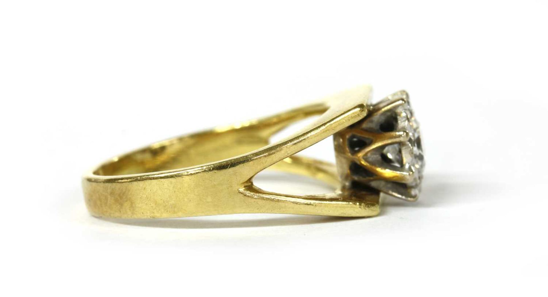 An 18ct gold single stone diamond ring, - Image 2 of 3
