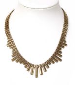 A 9ct gold 'Cleopatra' style necklace,