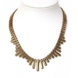 A 9ct gold 'Cleopatra' style necklace,