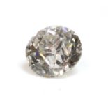 An unmounted old European cut diamond,