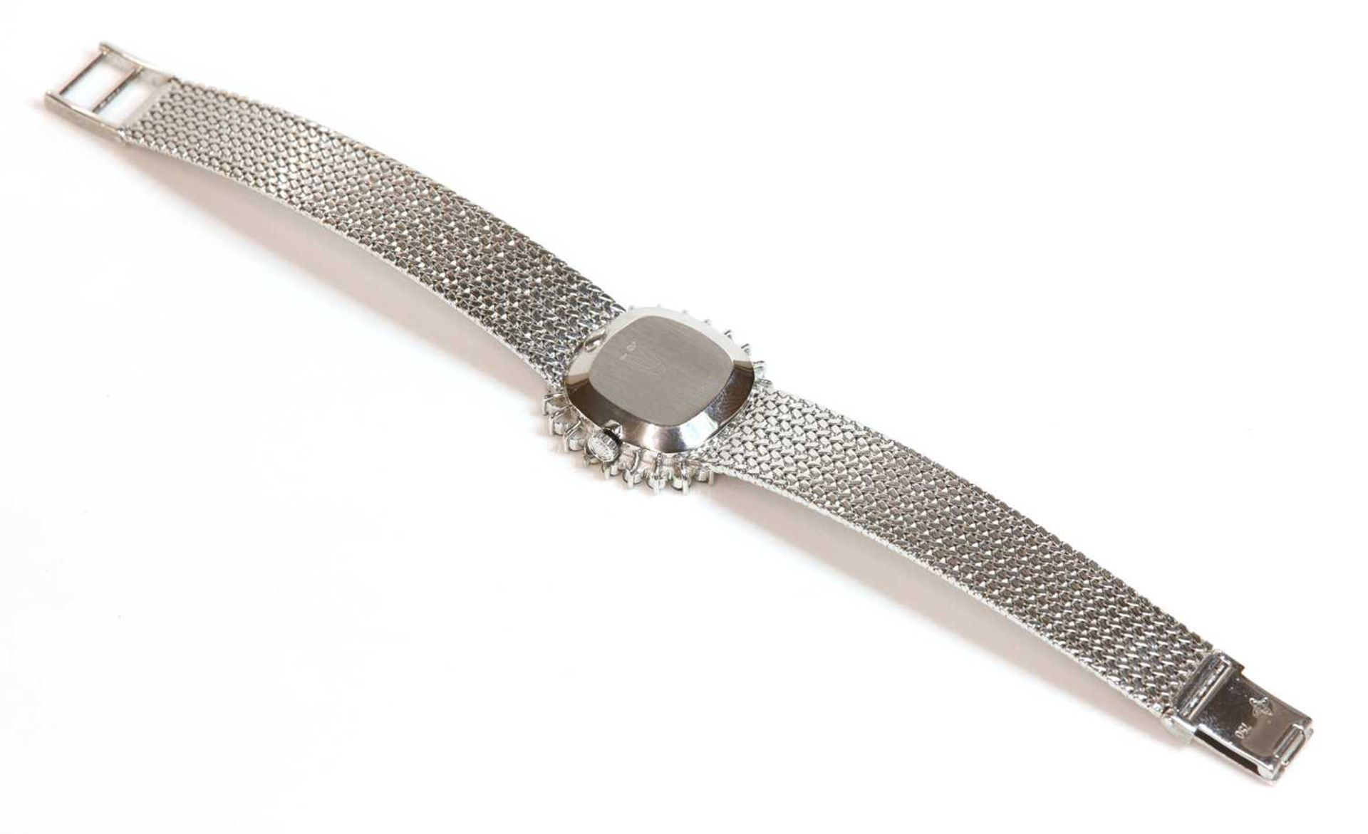 A ladies' 18ct white gold diamond set Rolex 'Orchid' mechanical bracelet watch, - Image 3 of 4