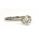 A single stone diamond ring,