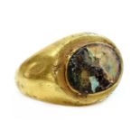 A Roman hollow gold ring, possibly 3rd century,