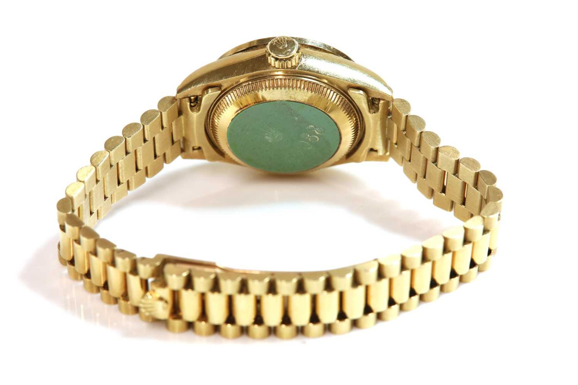 A ladies' 18ct gold Rolex 'Oyster Perpetual Datejust' automatic bracelet watch, c.1990, - Bild 2 aus 8