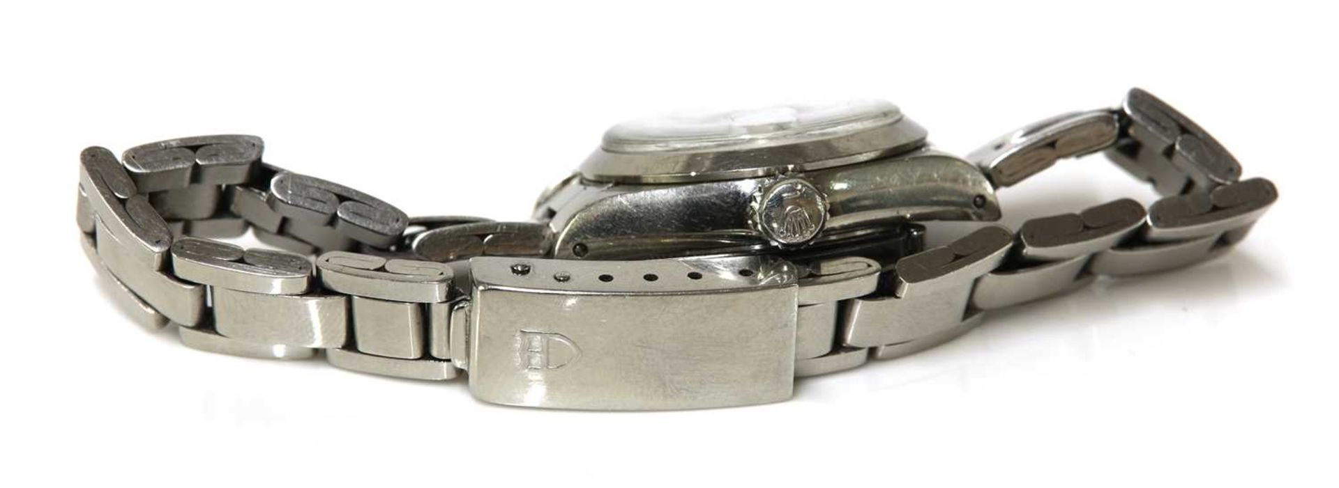 A ladies' stainless steel Tudor 'Princess Oysterdate' automatic bracelet watch, - Bild 3 aus 4