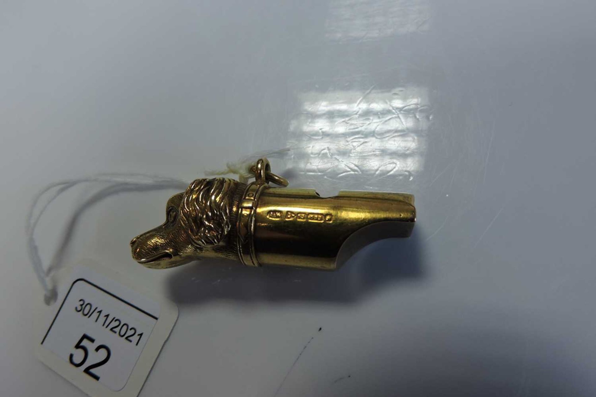 A Victorian 15ct gold whistle, - Image 6 of 6