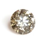 An unmounted brilliant cut diamond,