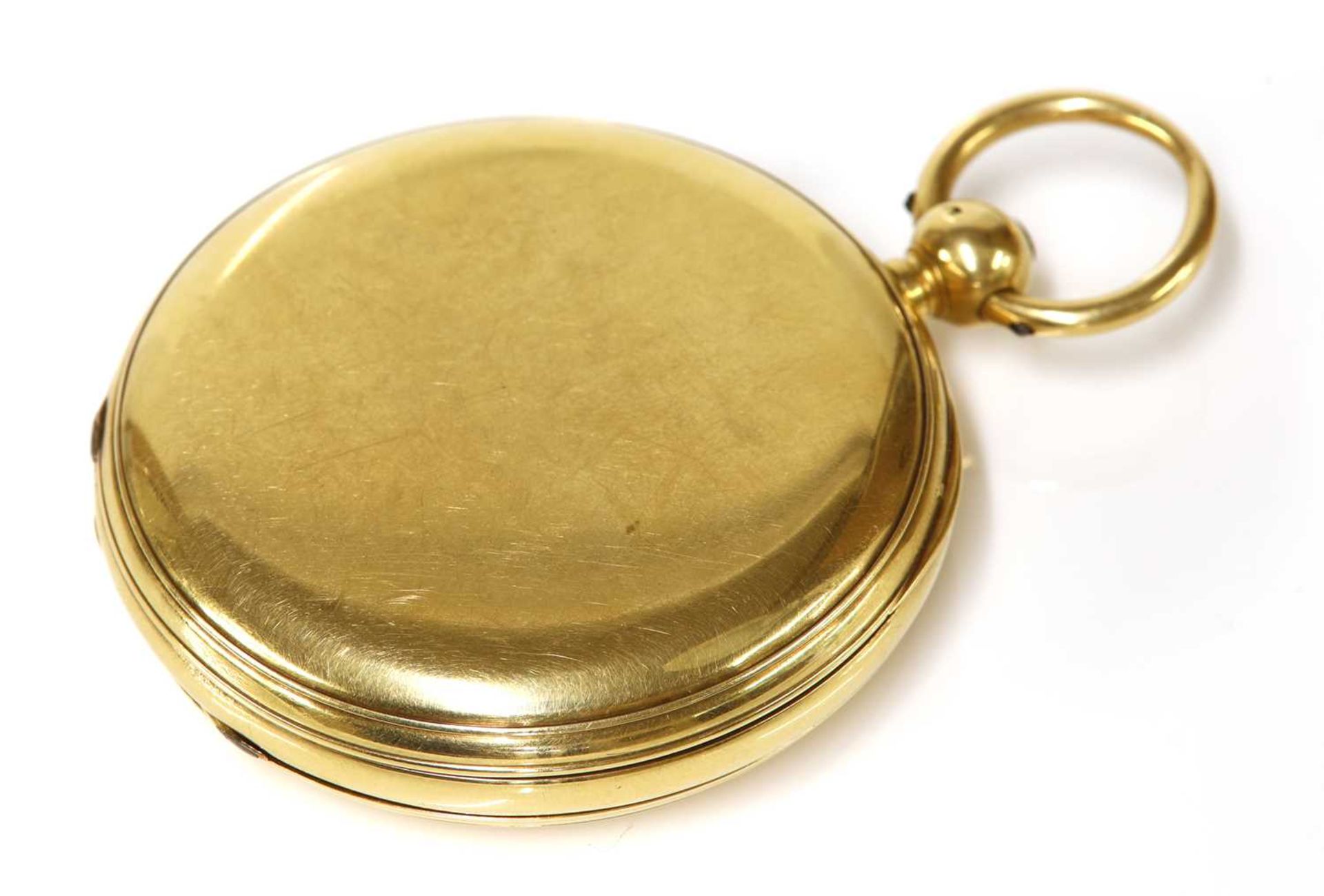 An 18ct gold key wound hunter pocket watch, - Image 3 of 5