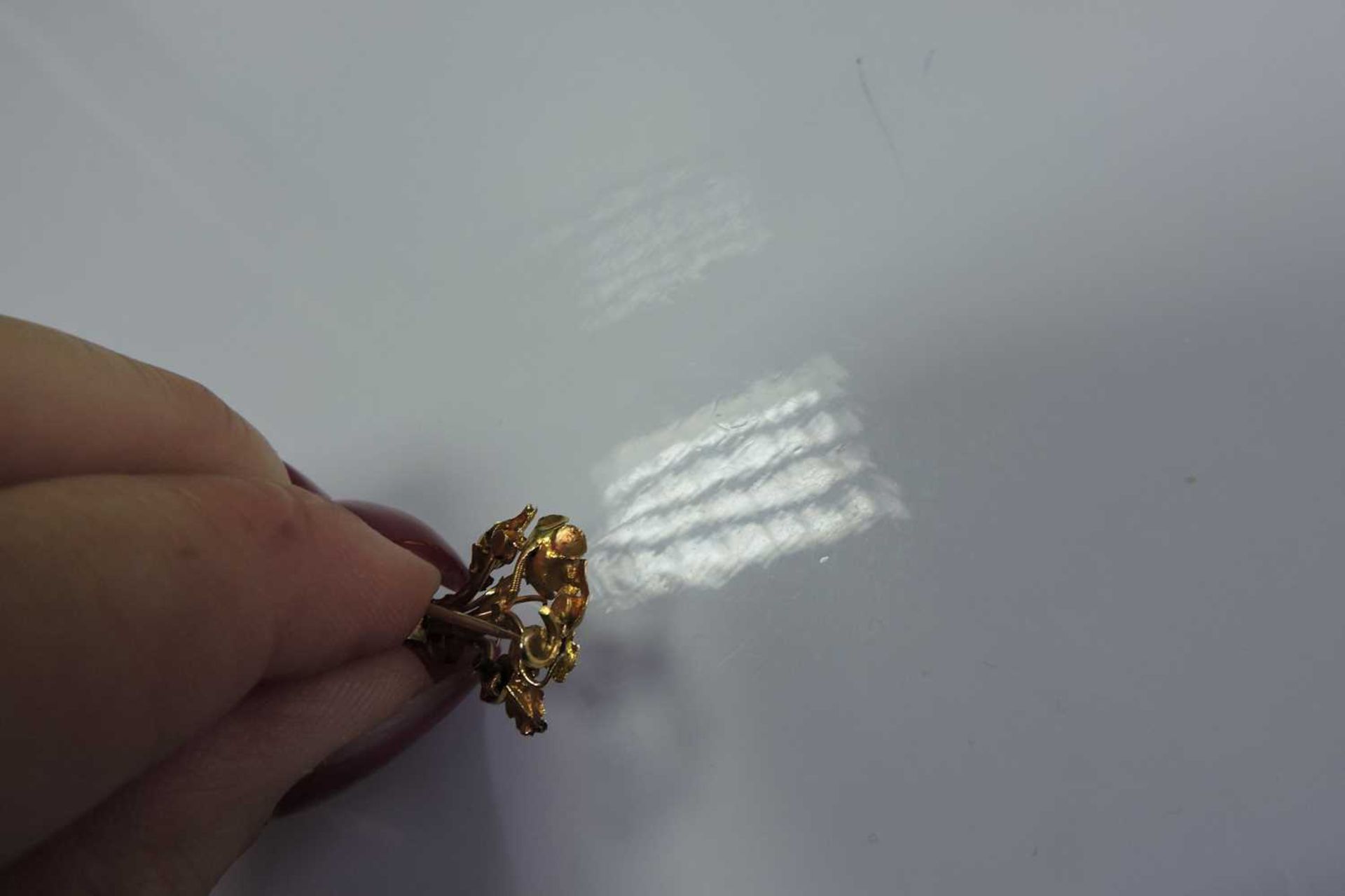 A Regency gold gem set posy brooch, - Image 6 of 6