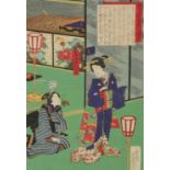 Three Japanese woodblock prints,