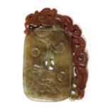 A Chinese jade pendant,