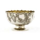 A Chinese silver stem bowl,