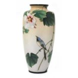 A Japanese cloisonné vase,