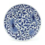 A Chinese blue and white plate,