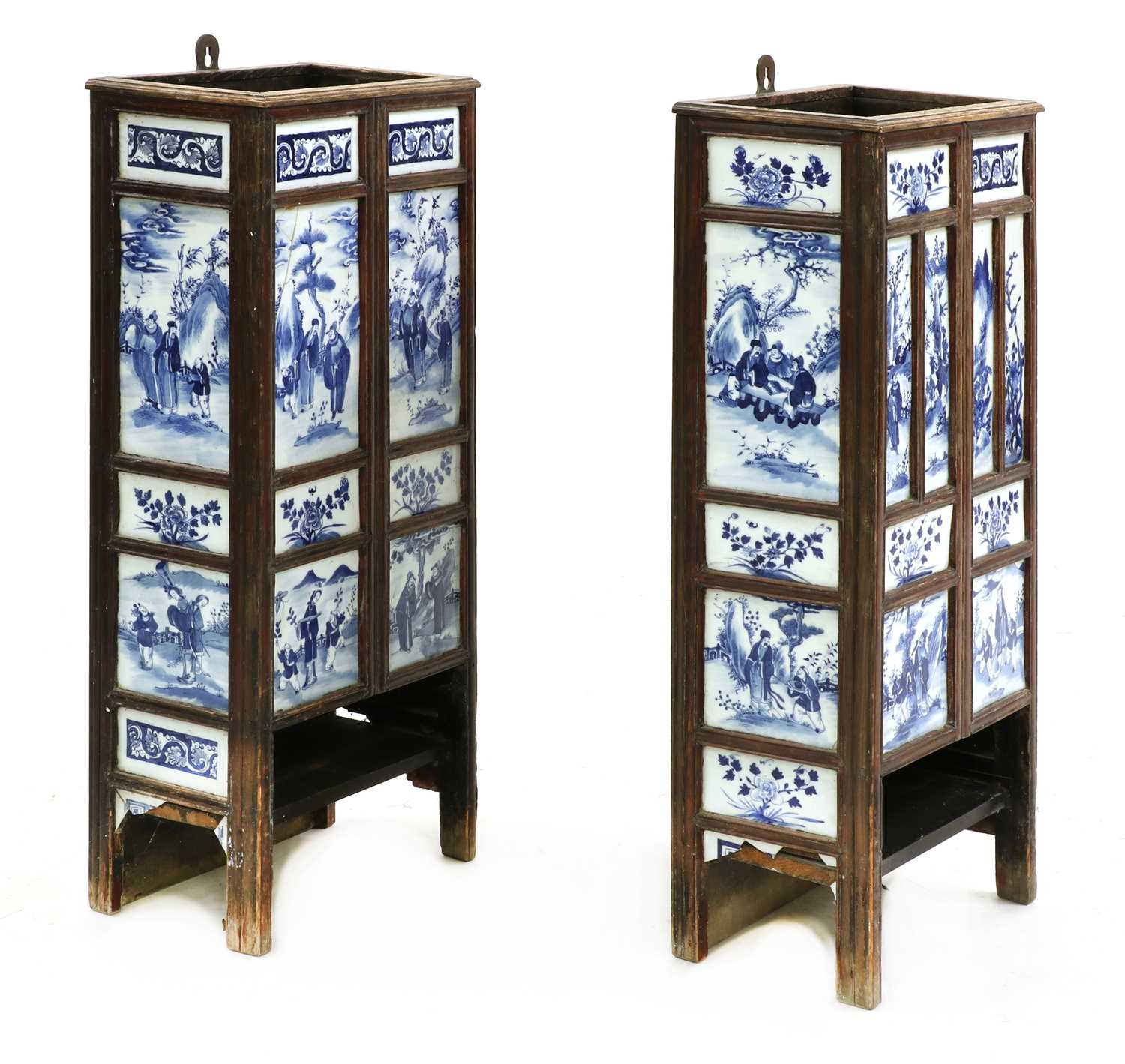 Two Chinese umbrella stands, - Image 3 of 4