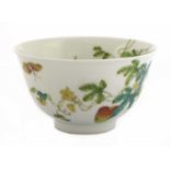 A Chinese famille rose 'balsam pear' bowl,