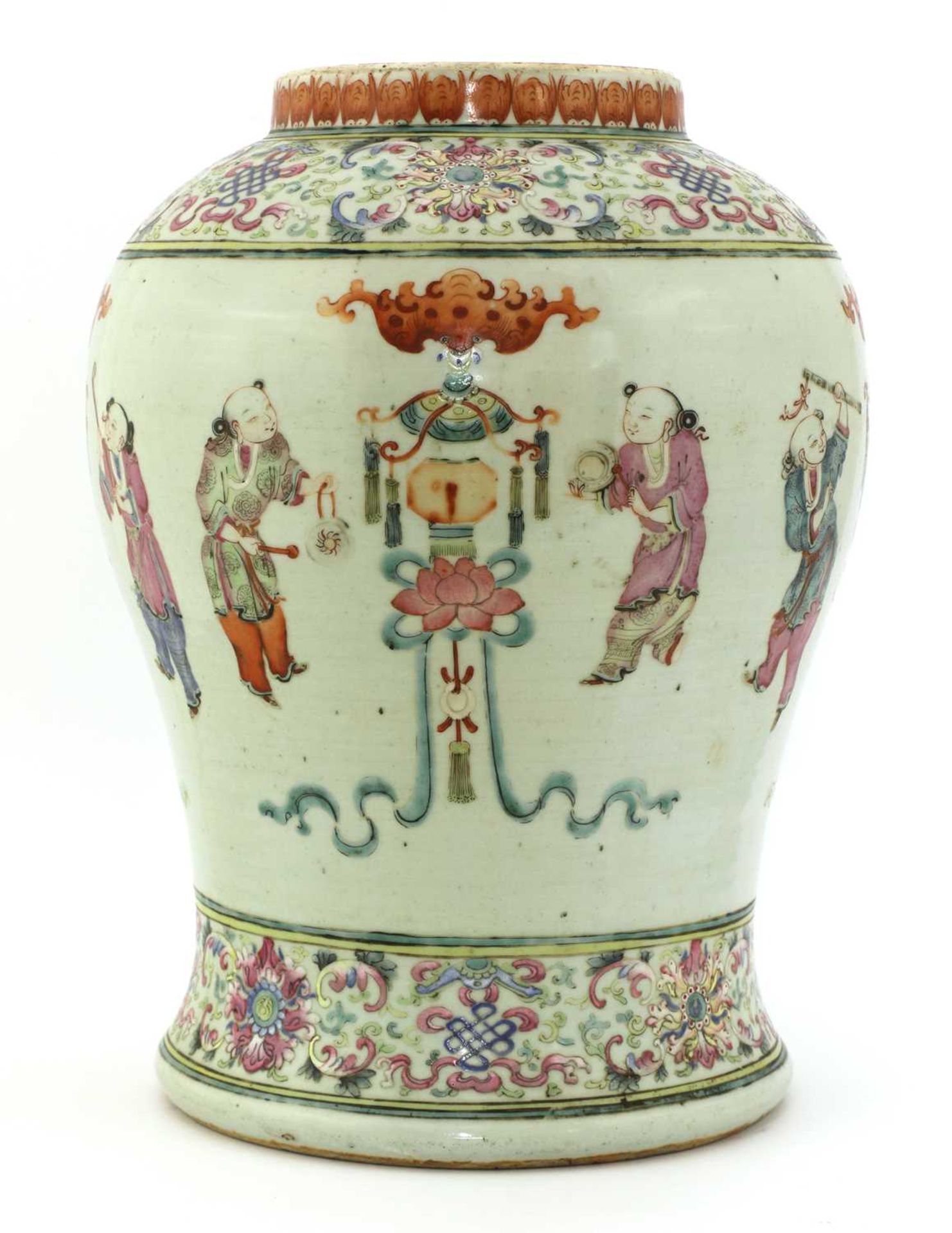 A Chinese famille rose vase, - Bild 4 aus 5