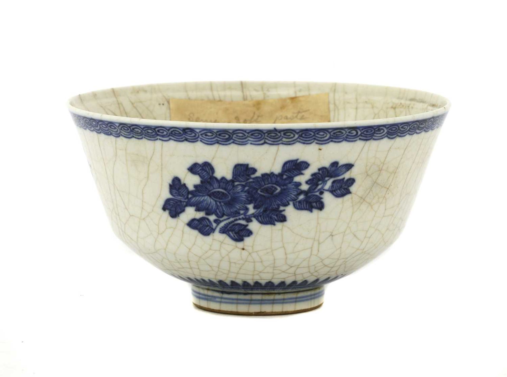 A Chinese blue and white soft-paste bowl,